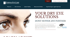 Desktop Screenshot of dornneyecare.com